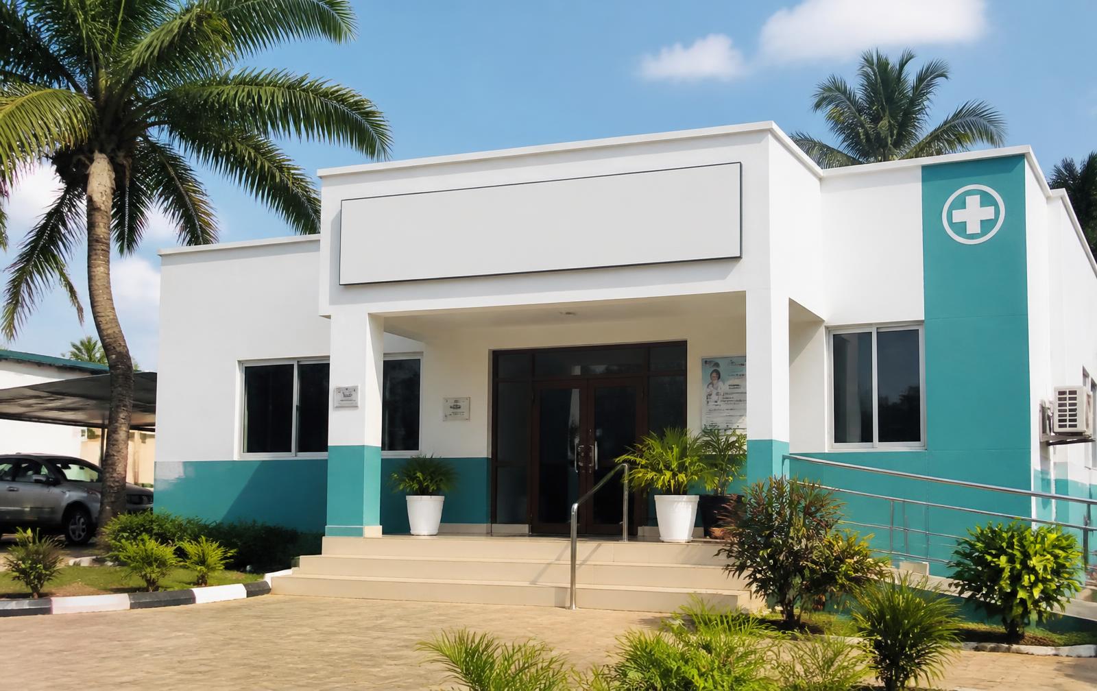 The JJ Polyclinic building in Karatu Town